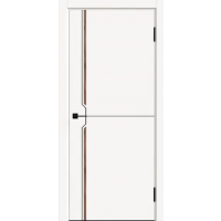 Дверь межкомнатная Дубрава Сибирь Спейс DC-4 белая, глухое полотно, кромка